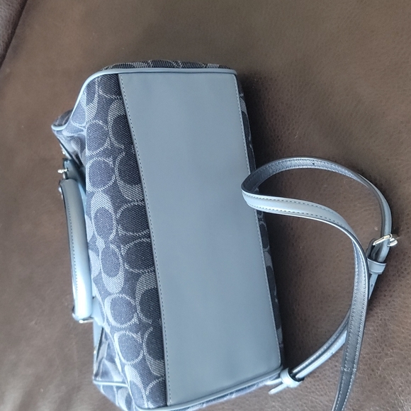 Authentic Coach Blue Denim Satchel & Wallet - Picture 4 of 8